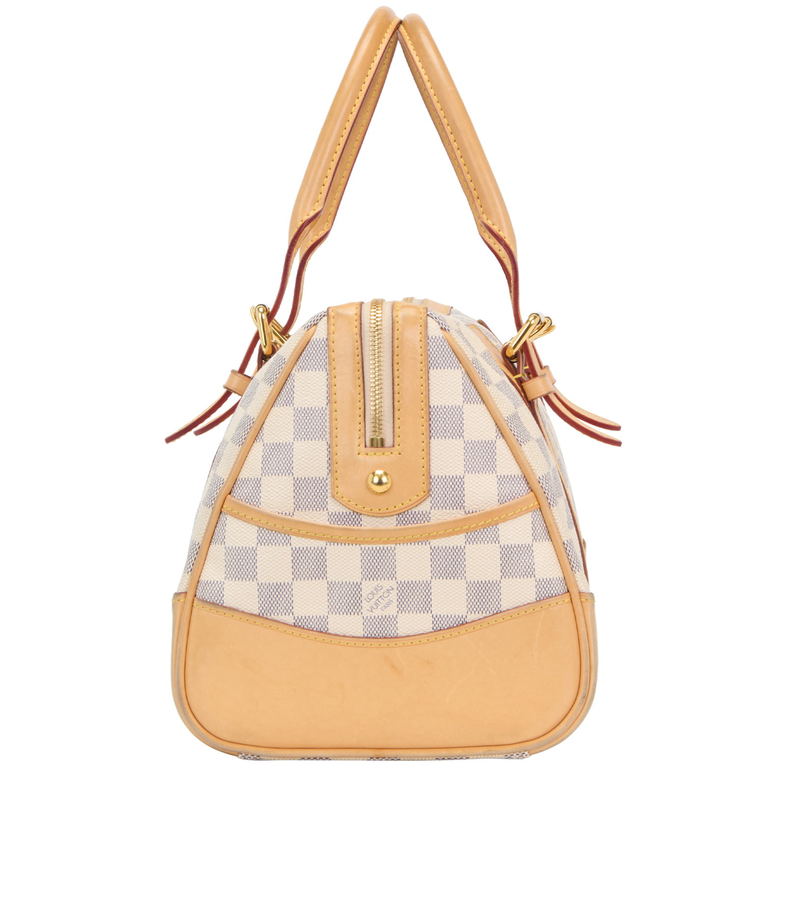 Berkeley, &pound;495, Handbags, Beige/Black/White, Canvas, Bottom view